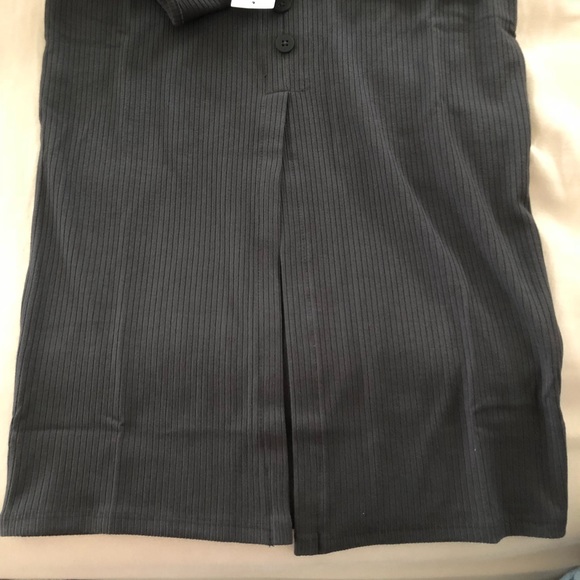 urban outfitters new washed black knit midi dress - Picture 8 of 8